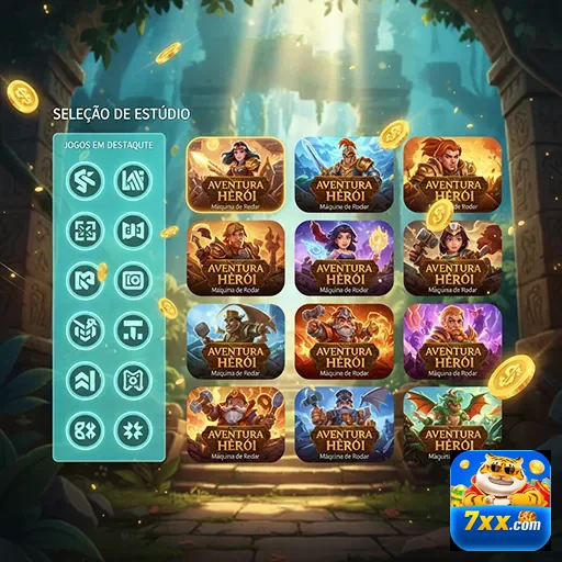 Ilustração de Diversão nos Melhores Jogos de Slot