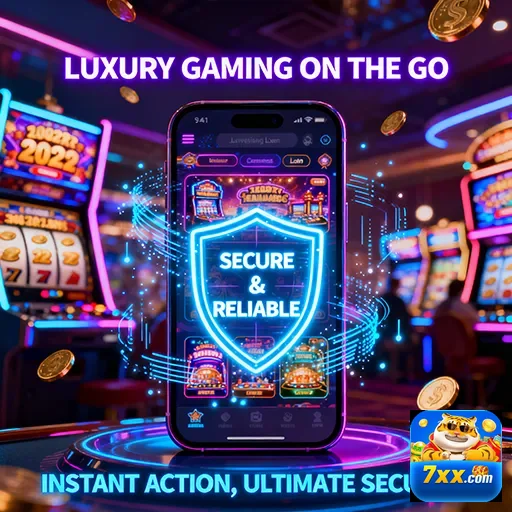 Ilustração de Experimente a Diversão das Slots no 7xx com Recompensas VIP