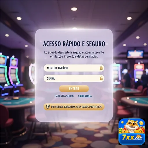 Ilustração de Experimente a Diversão das Slots no 7xx com Recompensas VIP