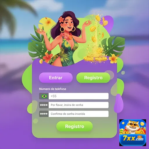 Ilustração de Acesse os Slots de 7xx com Baixos Rollover e Pagamentos Rápidos
